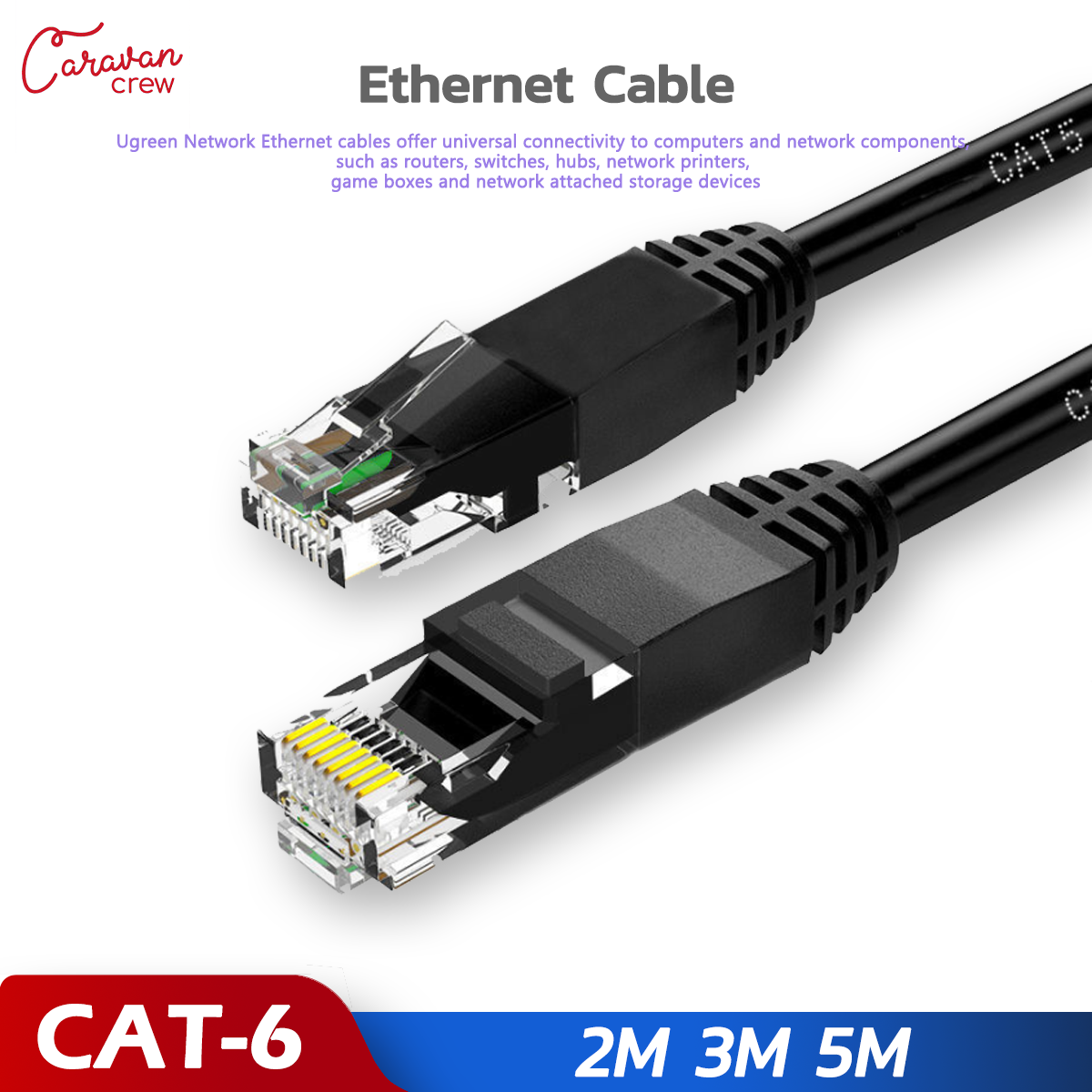 Cables Open-Smart Flat Cable Ethernet Network Internet LAN Patch Cord CAT7E Laptop RJ45 Connector 0.5/1/2/3/5/8/10/15/20m Cable Length: 8m 