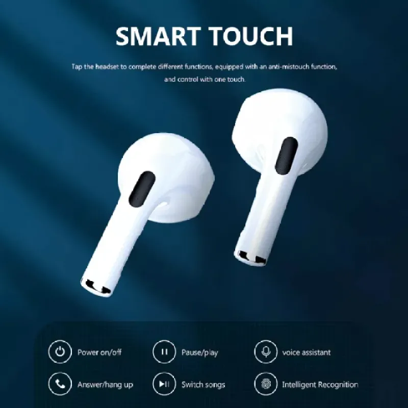 ภาพสินค้าYOYAI หูฟังบลูทูธไร้สาย TWS Pro 4 กีฬาบลูทูธหูฟังสเตอริโอ หูฟังอินเอียร์ หูฟังเกมส์บลูทูธ พร้อมกล่องชาร์จ Earphone Earbud True Wireless Blth 5.1 ios Android ซื้อหูฟังแจกเคสป้องกันซิลิโคน 1 ชิ้น จากร้าน YOYAI บน Lazada ภาพที่ 7