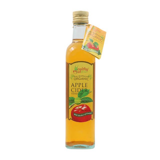 แอปเปิ้ลไซเดอร์ HappyMate 250 ml (Organic Apple Cider Vinegar) น้ำส้มสายชู หมักจากแอปเปิ้ลเกษตรอินทรีย์  250มล.