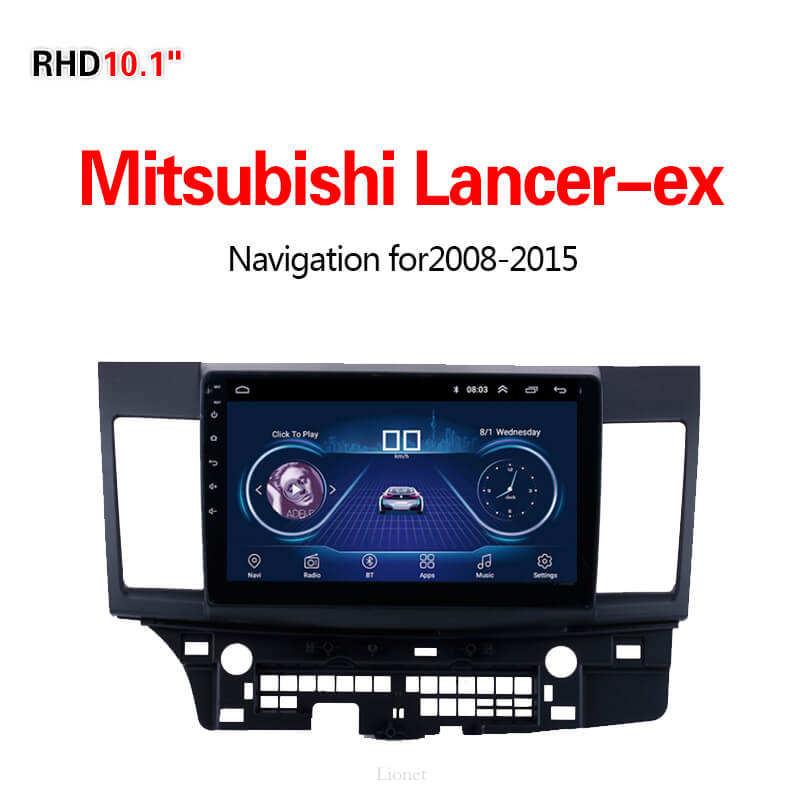 เครื่องนำทาง สำหรับรถยนต์ Mitsubishi Lancer-ex 2008-2015 10.1 Inch Android 8.1 WIFI 1G/16G  แผนที่ในการนำทาง