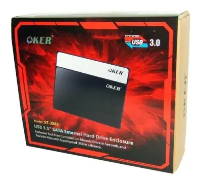 OKER USB 3.0 SATA External Hard Drive Enclosure 3.5" รุ่น ST- 3565