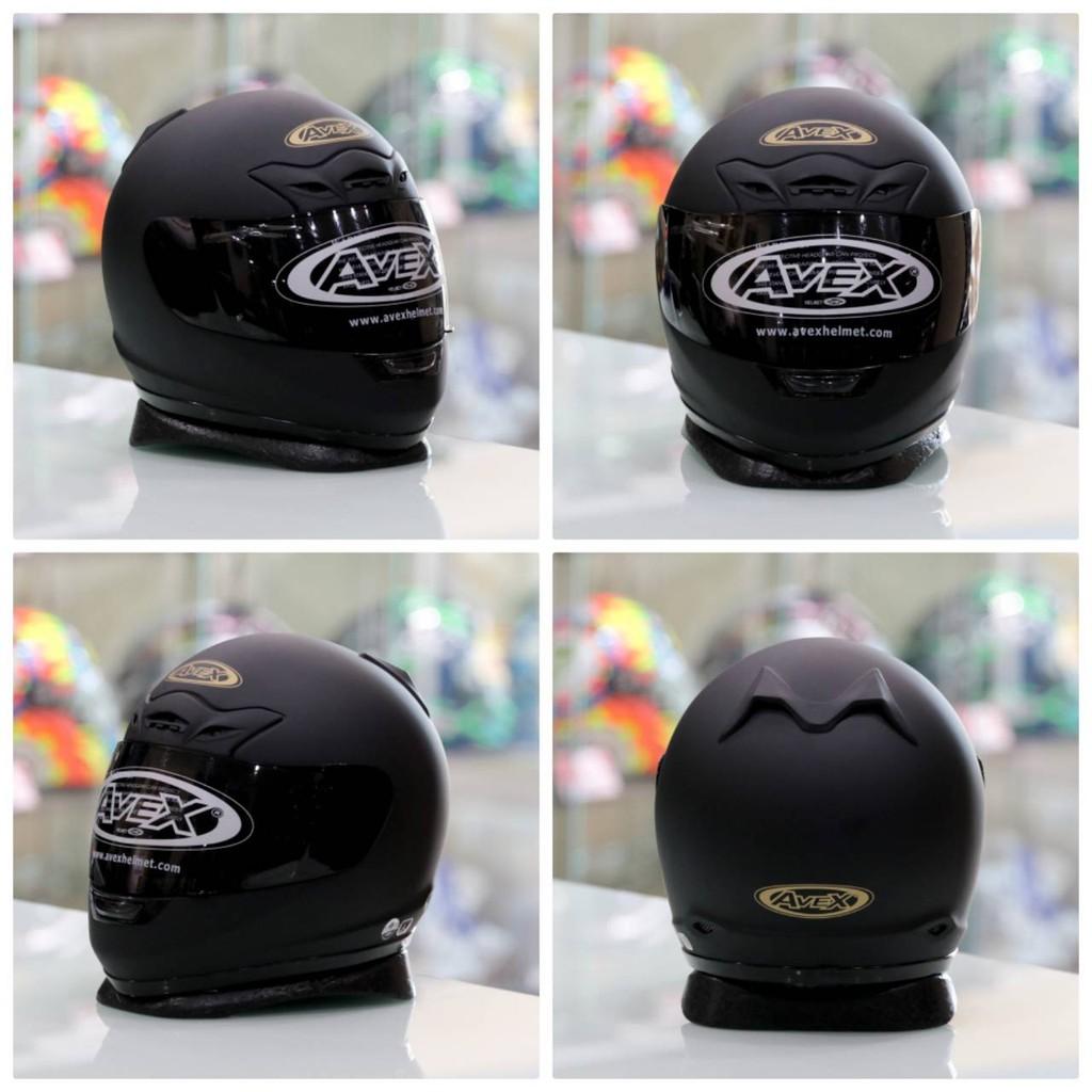 หมวกกันน็อค AVEX HELMETS DX MATTE BLACK หมวกกันน็อค หมวกกันน็อคเด็ก หมวกกันน็อคผู้ใหญ่ หมวกกันน็อค 3 กระดุม หมวกกันน็อคเต็มใบ  หมวกกันน็อคครึ่งใบ ของแท้