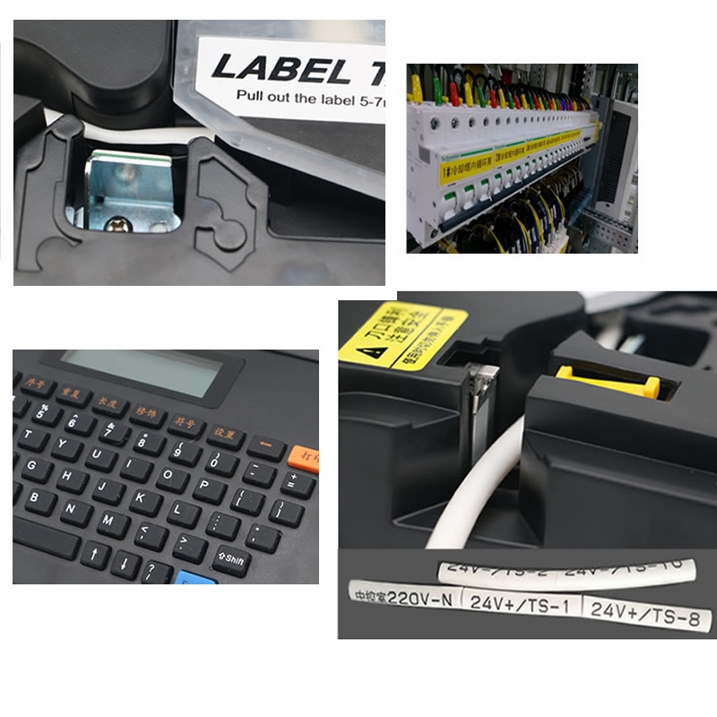 Cable ID Printer Can Connect PC Electronic Lettering Machine PVC Tube ...