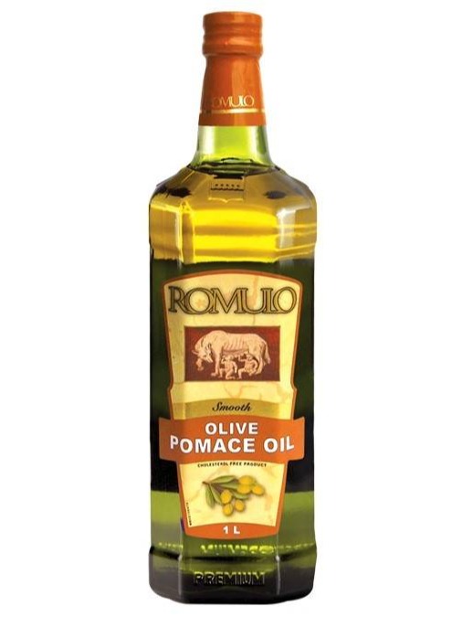 น้ำมันมะกอก Romulo สำหรับผัดทอด Pomace Olive Oil ขนาด 1 ลิตร Exp. 13/10/2021