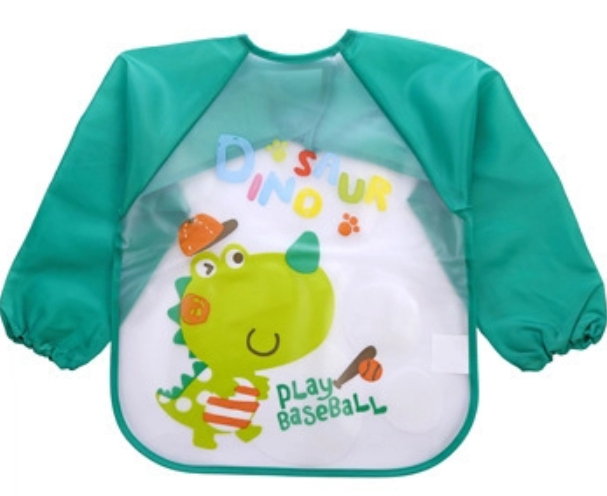 ผ้ากันเปื้อนเด็กแขนยาวคุณภาพสูง    High Quality Long-Sleeved Waterproof Kids Bib  สีวัสดุ ดอกไม้ (Flower)อายุขั้นต่ำที่แนะนำ One Sizeขนาดของเสื้อผ้าเด็ก One Sizeอายุสูงสุดที่แนะนำถึง 0-5 Years