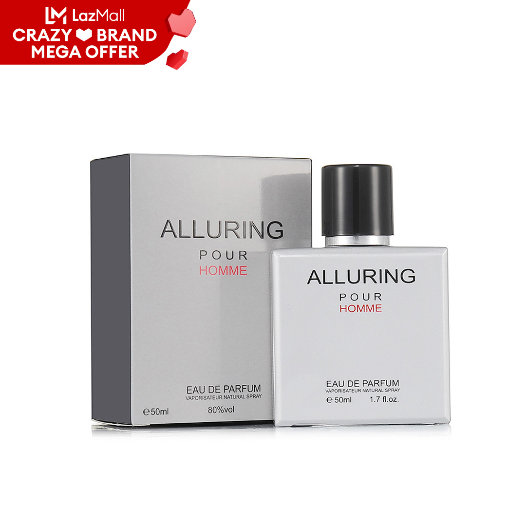 น้ำหอมผู้ชาย ALLURING POUR HOMME 50ML กลิ่นหอมเย้ายวน สะอาด สดชื่น ...