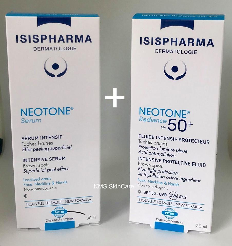 ISIS Pharme neotone radiance SPF 50+ และ neotone serum