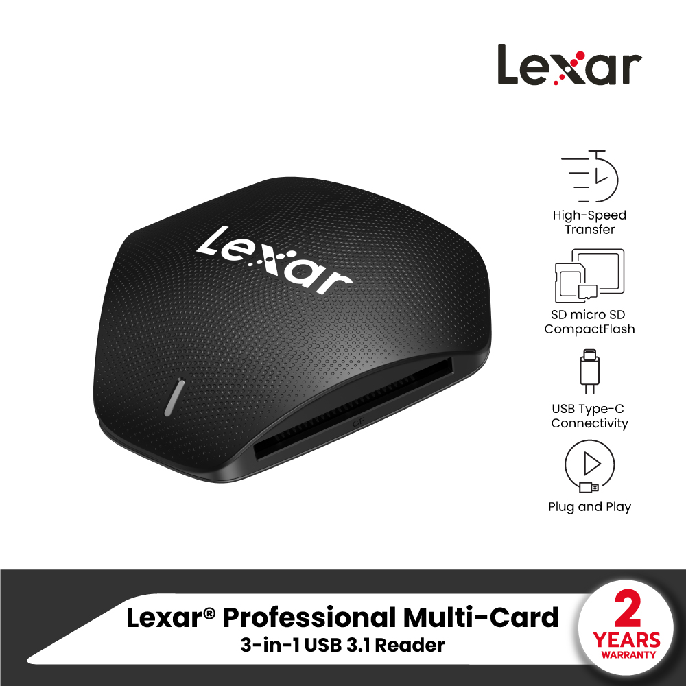 Lexar Professional Multi-Card 3-in-1 USB 3.1 Reader (การ์ดรีดเดอร์ ...