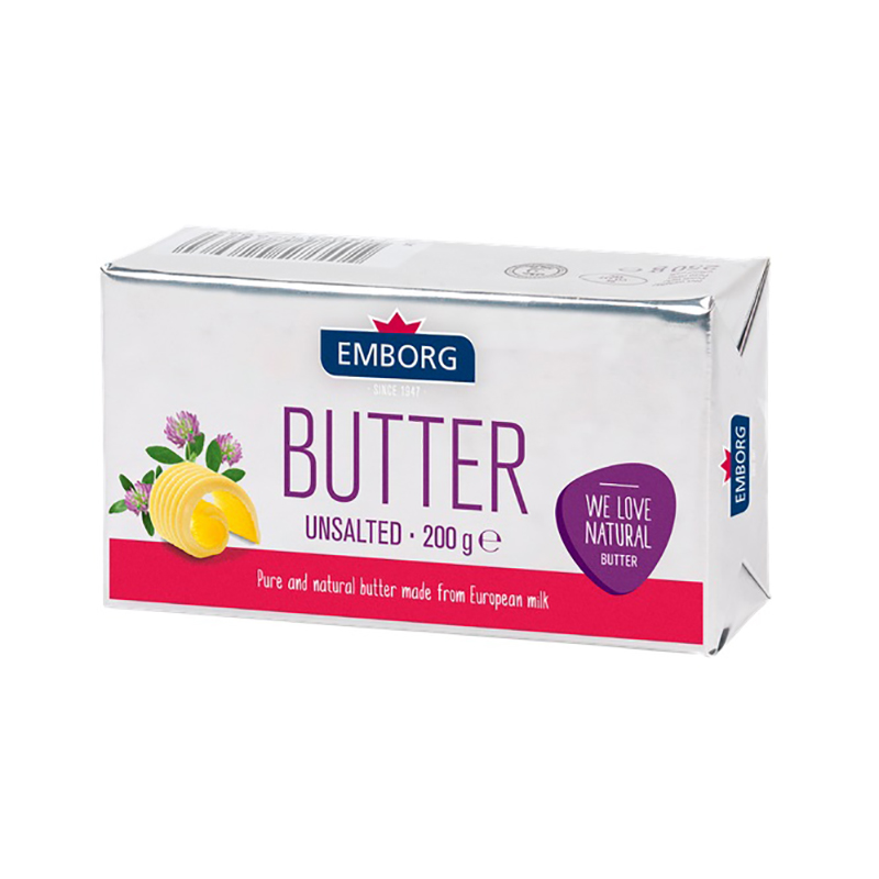 เอ็มบอร์ก เนยจืด 200 กรัม/Embell Plain Butter 200 grams.