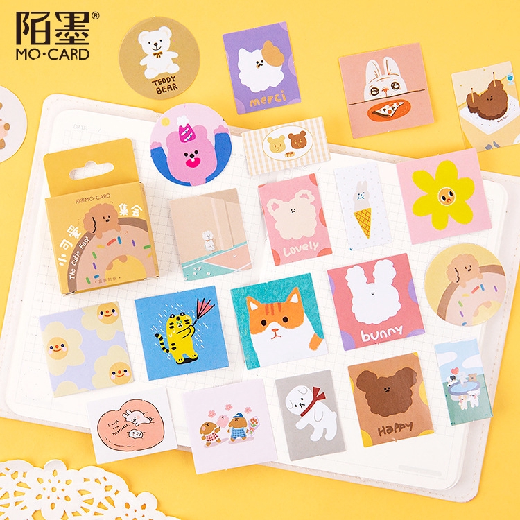 Winzige Cute Stickers Cartoon Sticker Sheet 46Pcs korean Kawaii ...