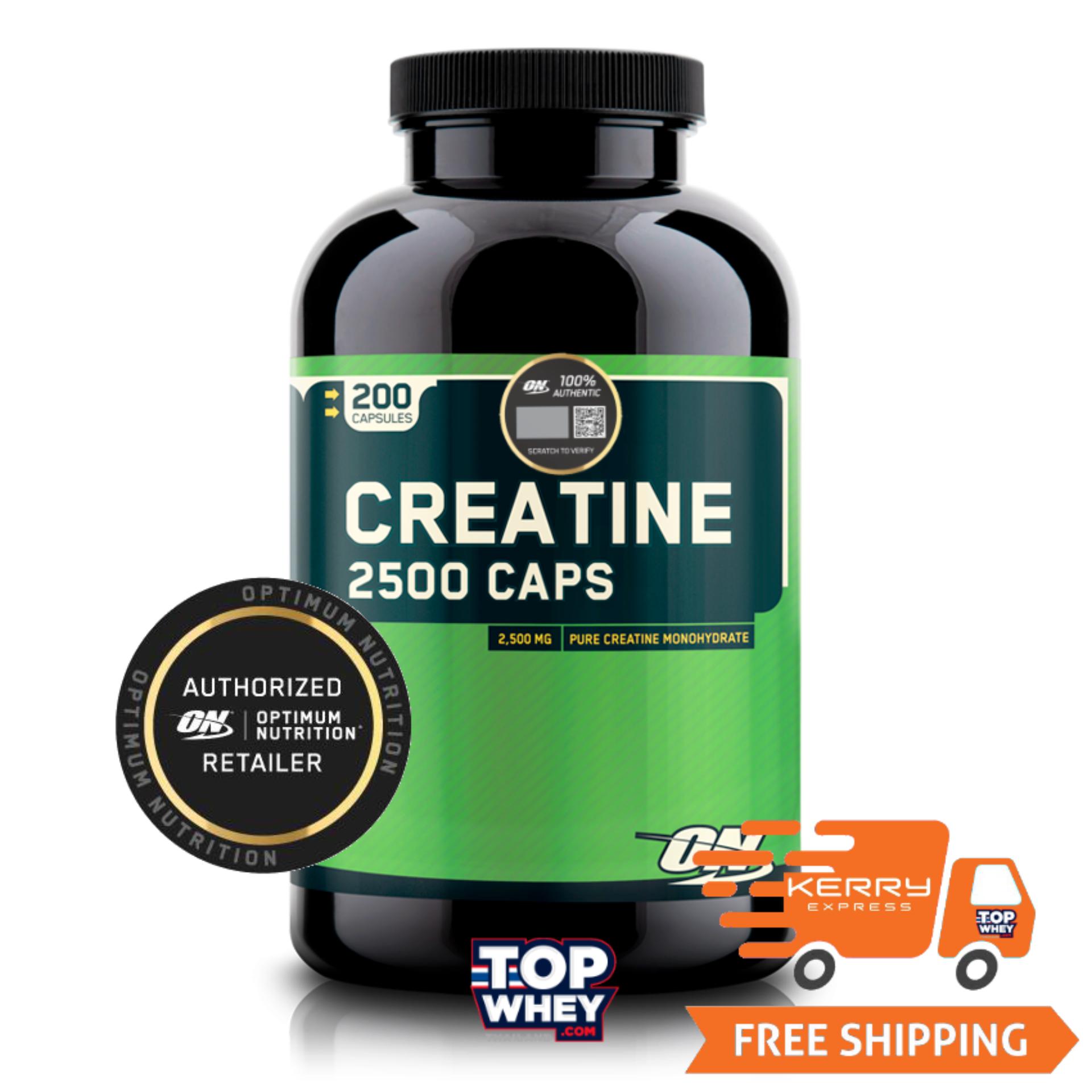 รีวิว Optimum Nutrition Creatine 2500 Capsules 200 Caps Linda