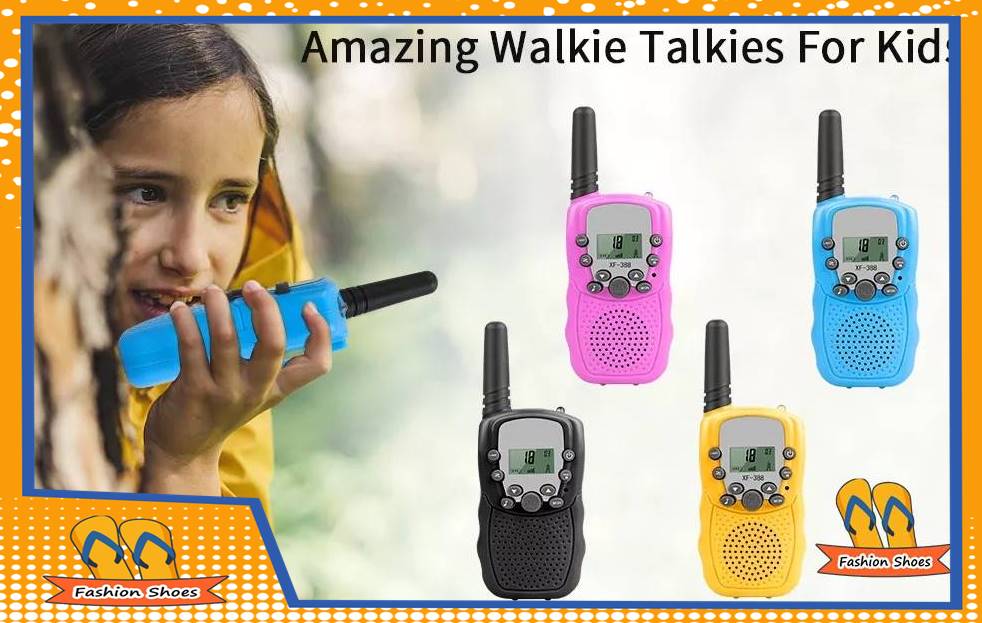 วิทยุสื่อสารของเด็ก Walkie Talkie วอร์สื่อสาร ของเล่นสำหรับเด็กTop FashionShoes รุ่นA062