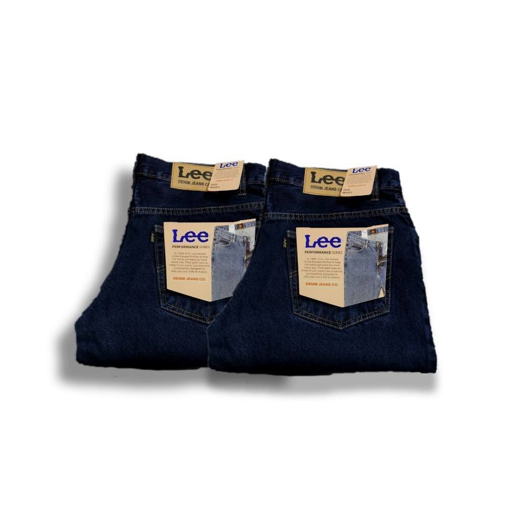 Lee Men's Relaxed Fit Straight Leg Jeans In Deep Blue Size 28 – 46 ( Ready  Stock ) | Lazada