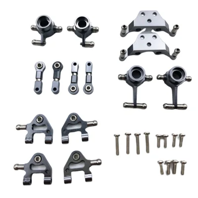 Metal Upgraded Parts Steering Cup Swing Arm Shock Absorber Plate Set for Wltoys P929 P939 K969 K979 K989 K999 1/28 RC Car