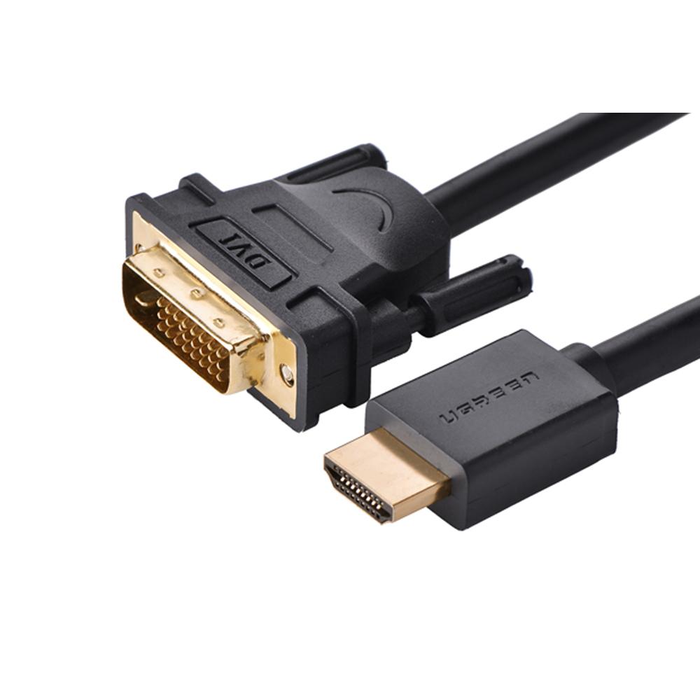 JIB CABLE (สายจอมอนิเตอร์) UGREEN HDMI TO DVI 24+1 [11150] 1.5 METER