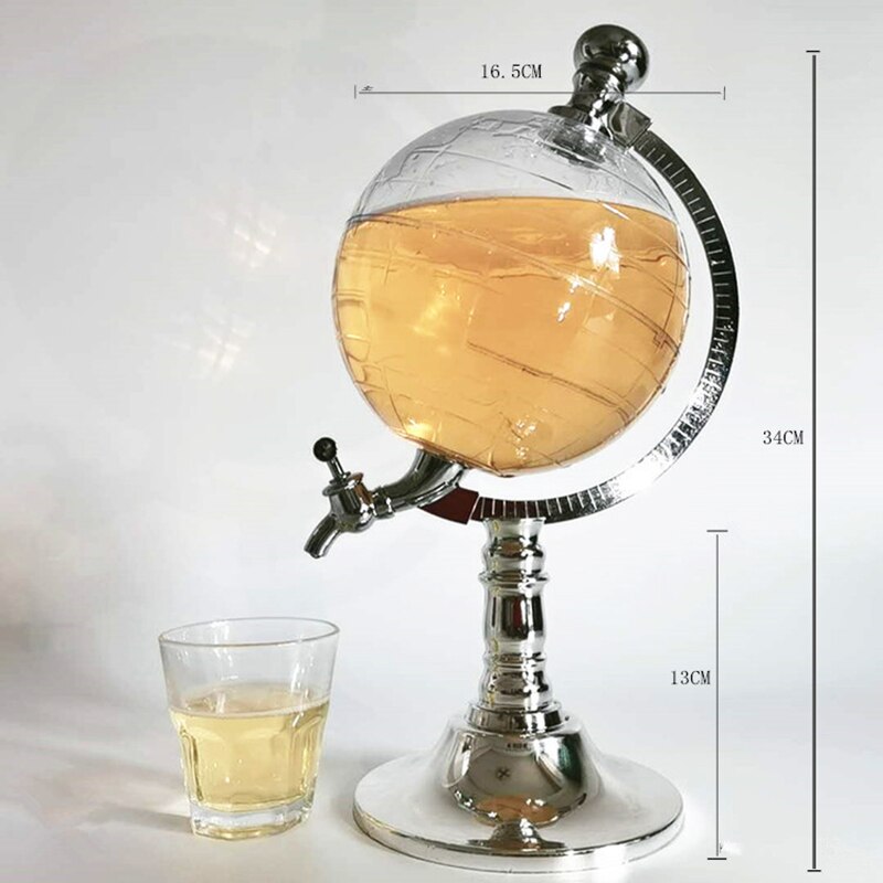 1.5 L Globe Upside Down Wine Dispenser Vodka Globe Decanter Beverage