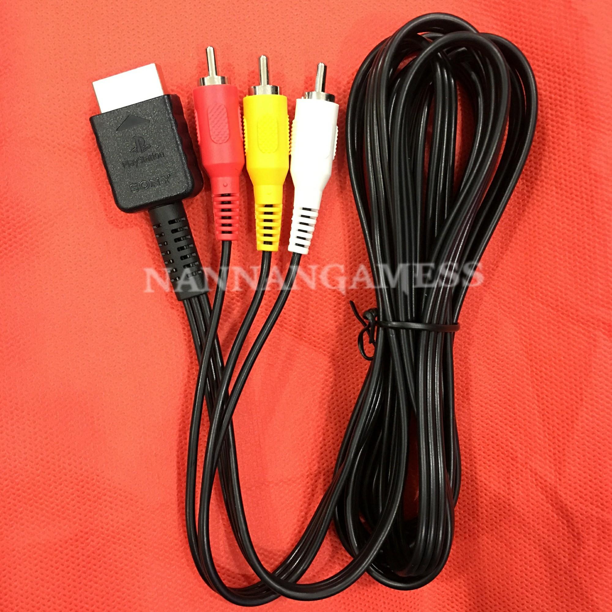 สายสัญญาณavPS1 PS2 PS31.8M AV Video Audio Cable For Sony Playstation 1,2,3 gamerzone ThaiPick