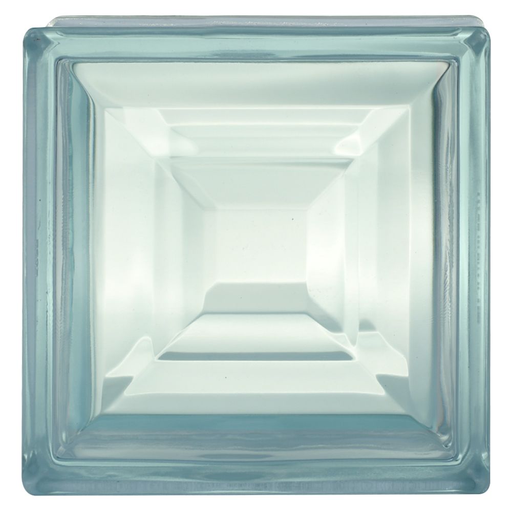 อิฐแก้ว 19x19x8 ซม. ผลึกพลอย ขาว ECO บล็อคแก้ว Glass block บล็อคแก้วใส
