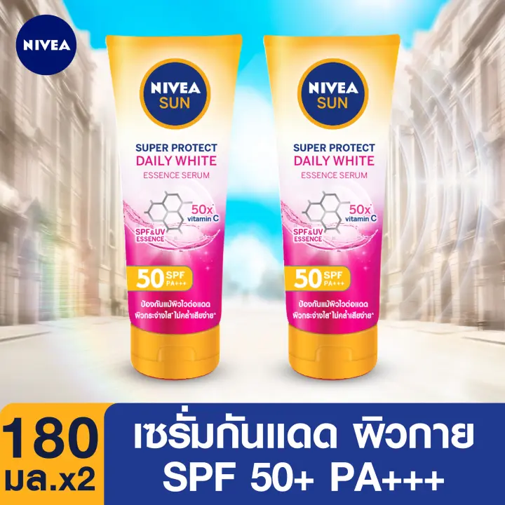 nivea sun super protect daily white essence serum