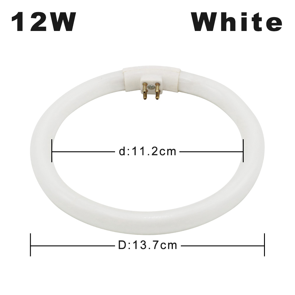 T4 Annular Tubes Fluorescent 10W 12W Triphosphor Light AC 220V