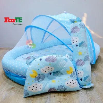 Fortae baby ที่นอนเด็ก ที่นอนมุ้งครอบขนาดใหญ่ ที่นอนเด็กอ่อน ที่นอนเด็กทารก