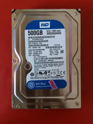 Western Digital Blue ฮาร์ดดิสก์ harddisk HDD PC เก็บข้อมูล 500gb WD blue สถาพสวย (สินค้าพร้อมส่ง) สินค้ามีประกันจากผู้ขาย