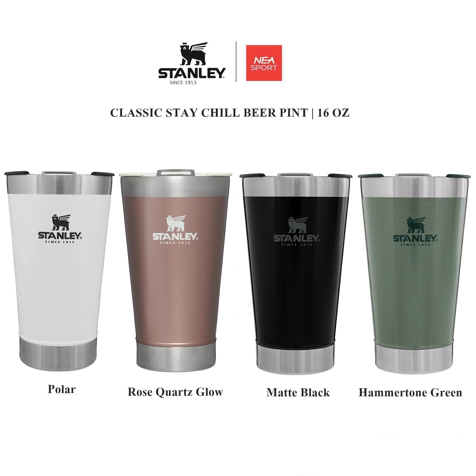 Stanley Classic Stay Chill Beer Pint 16 oz Matte Black