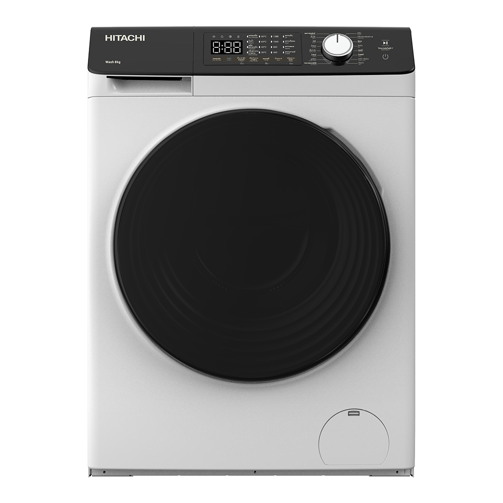 HITACHI เครื่องซักผ้าฝาหน้า ฮิตาชิ Front Loading รุ่น BD-802HVOW ซัก 8 กก. 1,200RPM สีขาว ราคา 24,738 บาท*ส่งฟรี
