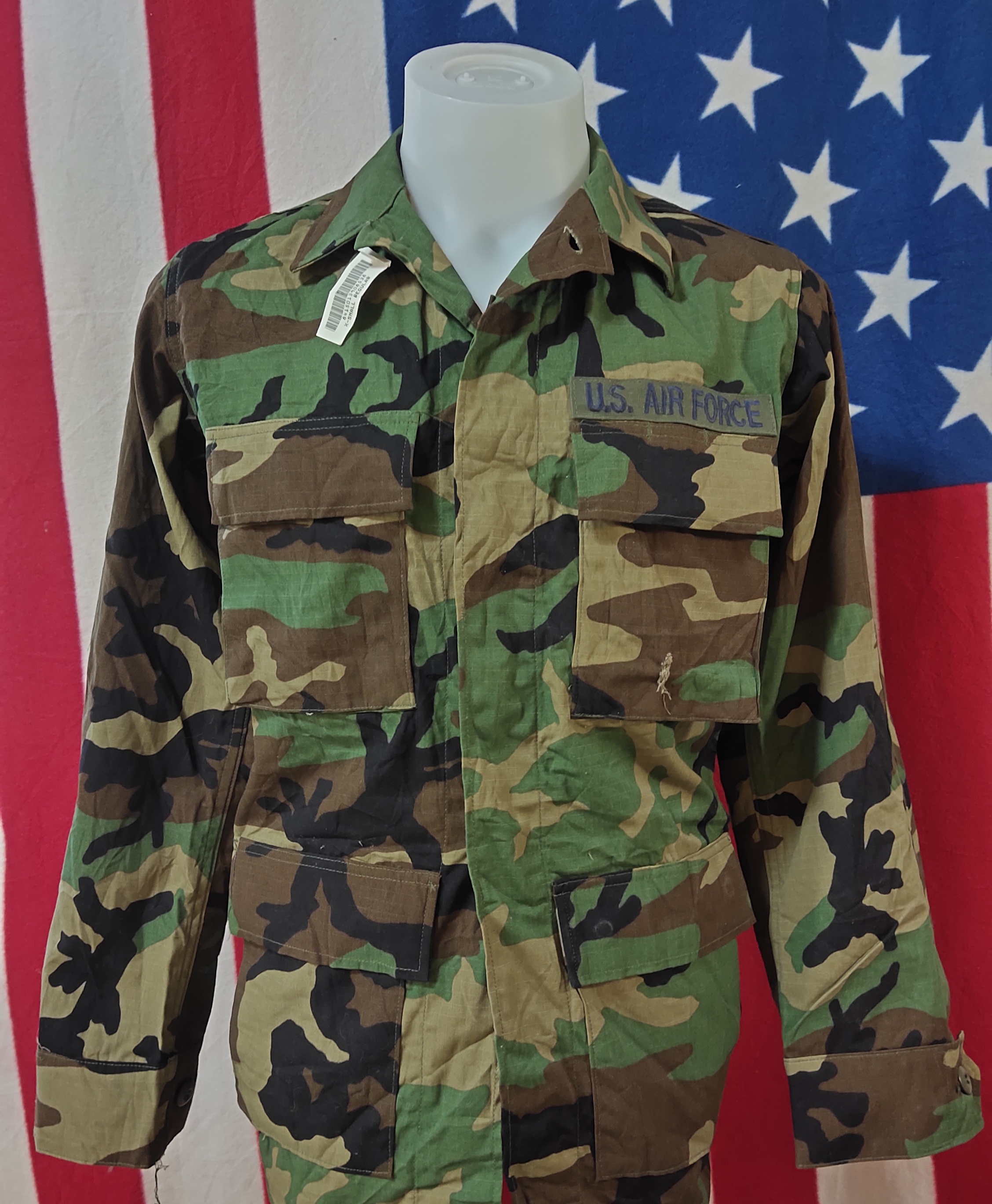 เสื้อทหารใหม่(กริ๊ป) COAT-WOODLAND Size: X-SMALL-REGULAR ไหล่17