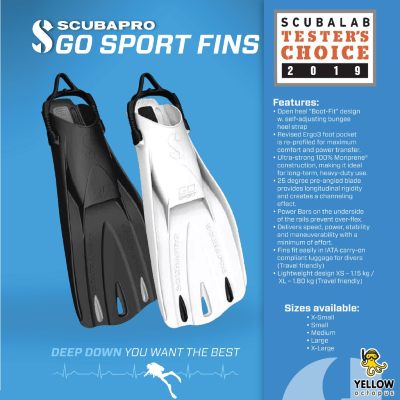 ฟินส์ดำน้ำ Scubapro รุ่น Go Sport Fin ฟินส์ดำน้ำ Scubapro รุ่น Go Sport Fin