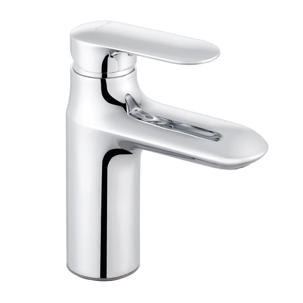 KOHLER Kumin Cold water single / hole single/control lavatory faucet โคห์เลอร์ ก๊อกเดี่ยวอ่างล้างหน้าแบบก้านโยก รุ่นคูมิน  K-98827T-4CD-CP (อ่างล้างหน้า,ห้องน้ำ)