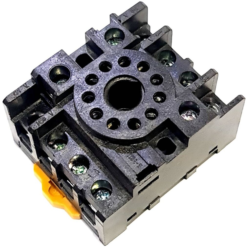 Socket PF113A-E 5A 250V 11-pins DIN Rail Mount Type for Timer Counter ...