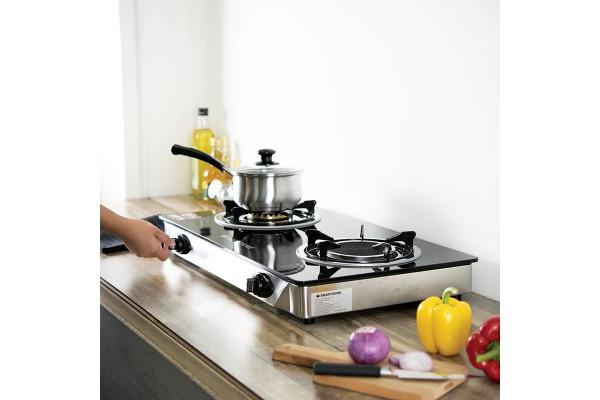 SMARTHOME เตาแก๊สสองหัว รุ่น SM-GA2H-01