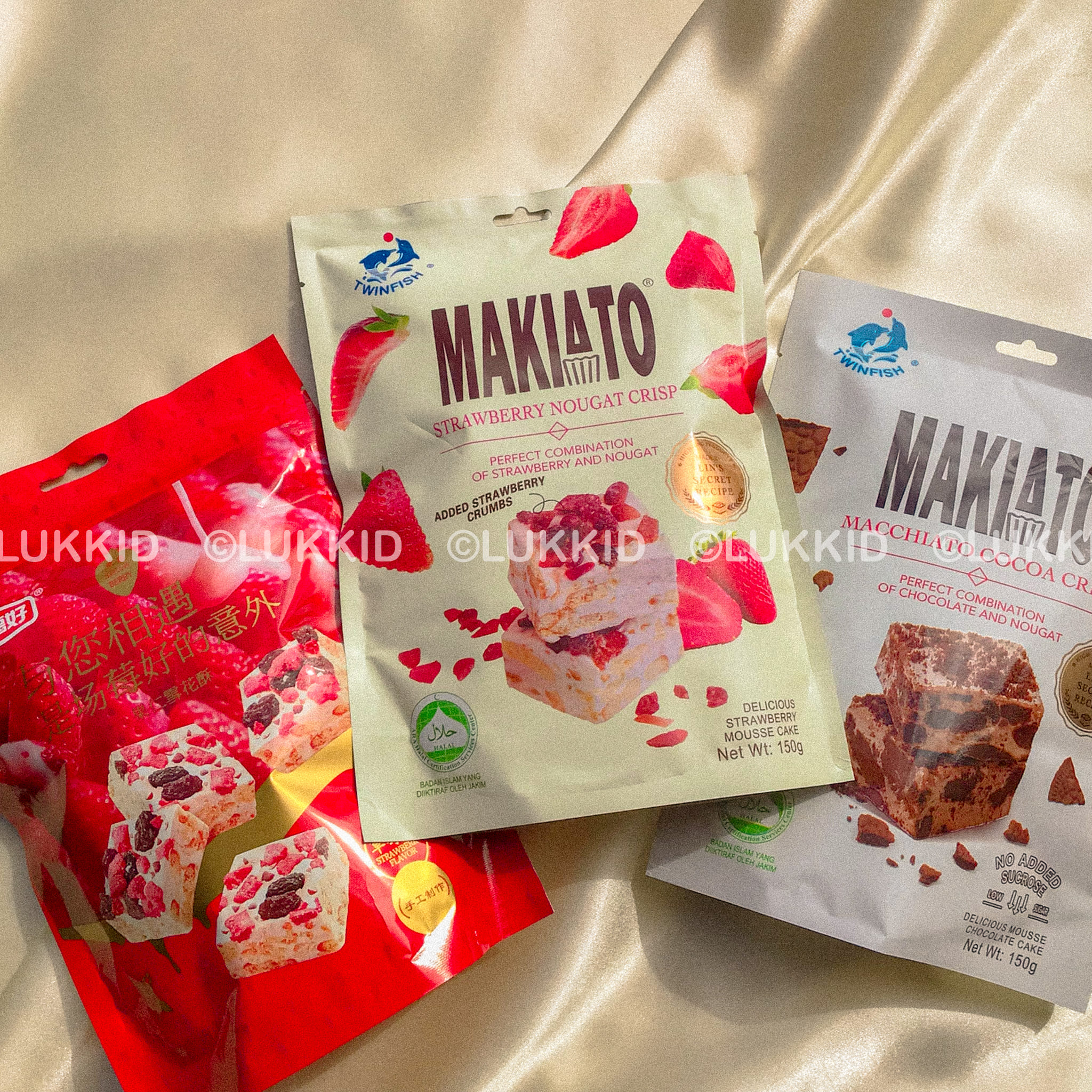 Twinfish/MaiDeHao: Makiato Macchiato Cocoa/Strawberry Crisp นู ...