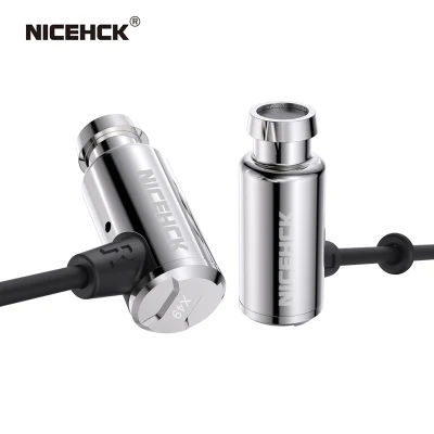 NICEHCK X49 Single BA Balanced Armature Driver Mini Earbud HIFI Metal In Ear Monitor Sleep Game DJ Music Wired Mic Earphone