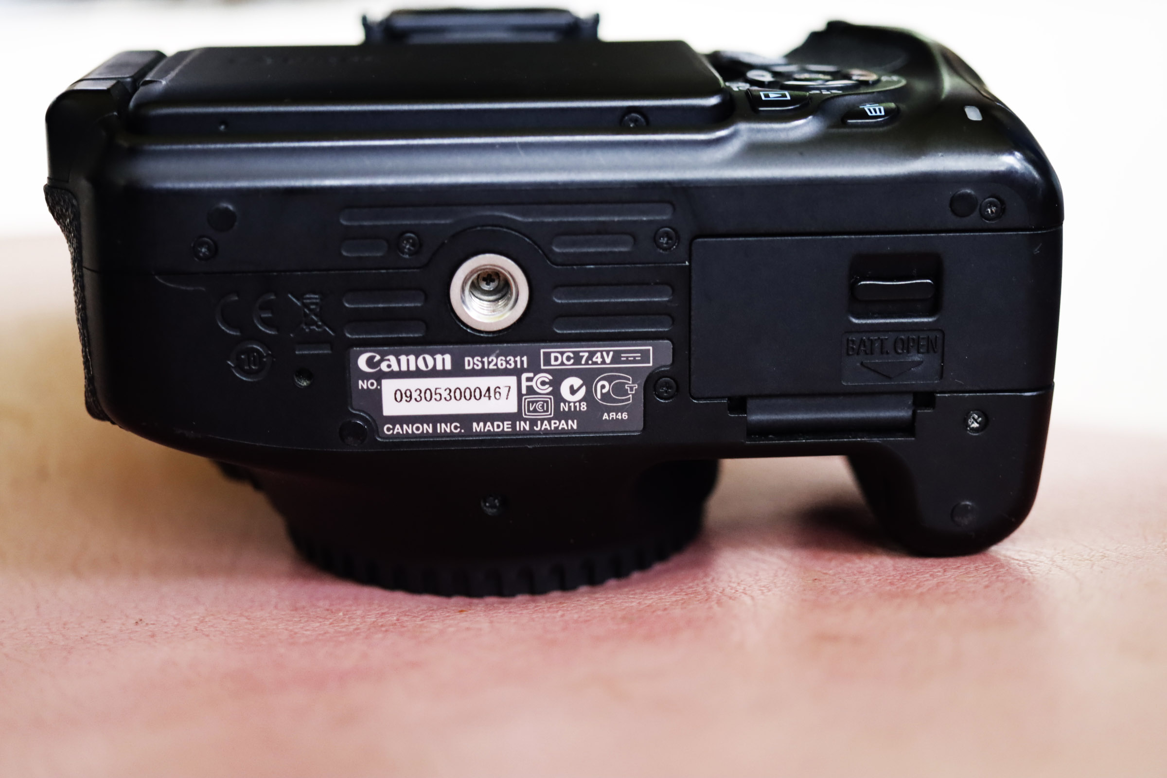 Canon EOS Kiss X5 Rebel T3i EOS 600D Black Body ตัวกล้อง DS126311