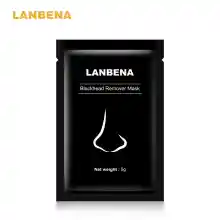 ภาพขนาดย่อของภาพหน้าปกสินค้าLANBENA Blackhead Remover Mask 5g.มาส์กลอกสิวโคลนมาร์คหน้าถ่านดำลอกสิวเสี้ยนโคลนลอกสิวเสี้ยนครีมลอกสิว-0113 จากร้าน ROSLA บน Lazada