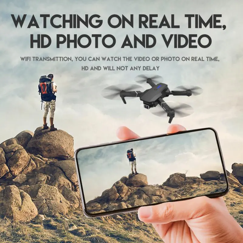 ภาพสินค้าoriginal E88 Pro Drone โดรนติดกล้อง HD 4k โดรนบังคับ โดรนควบคุมระยะไกล WIFI โดรนถ่ายภาพทางอากาศระดับ เครื่องบินโดรน จากร้าน AIR TH บน Lazada ภาพที่ 12