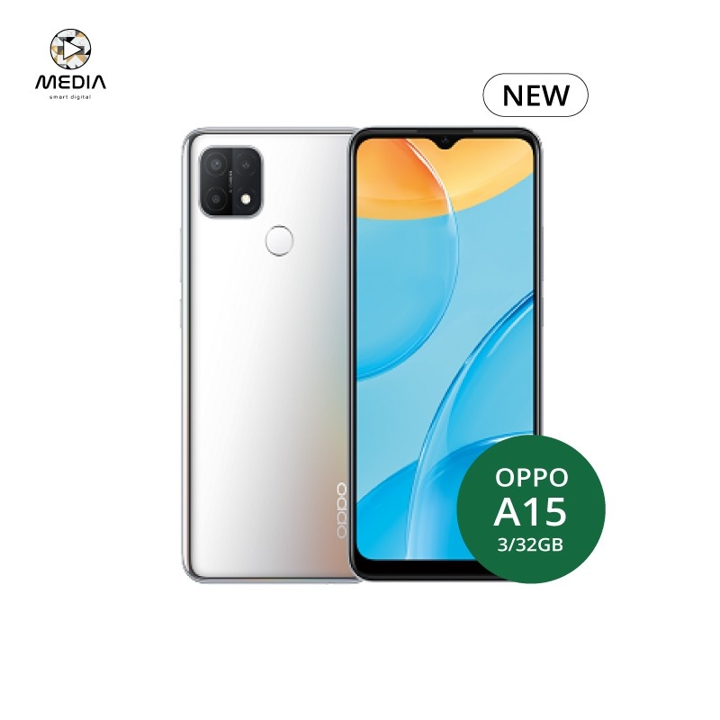 OPPO A15 NEW ( 3+32GB ) จอใหญ่ 6.52 นิ้ว แบตเตอรี่ 4230 mAh **รับประกัน