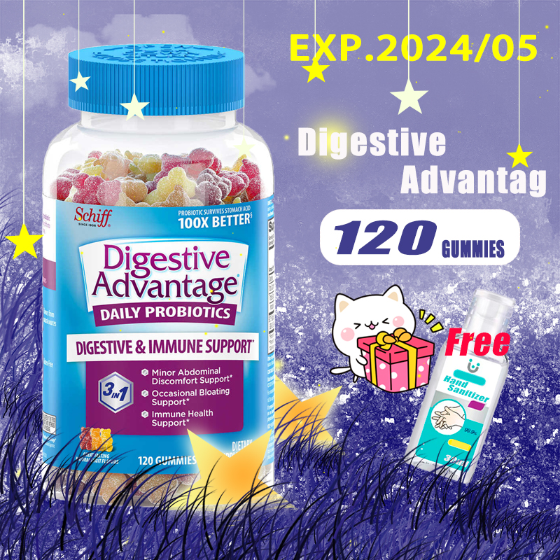 schiff Digestive Advantage Probiotic Gummy Bear Gummy 120 Gummies daily