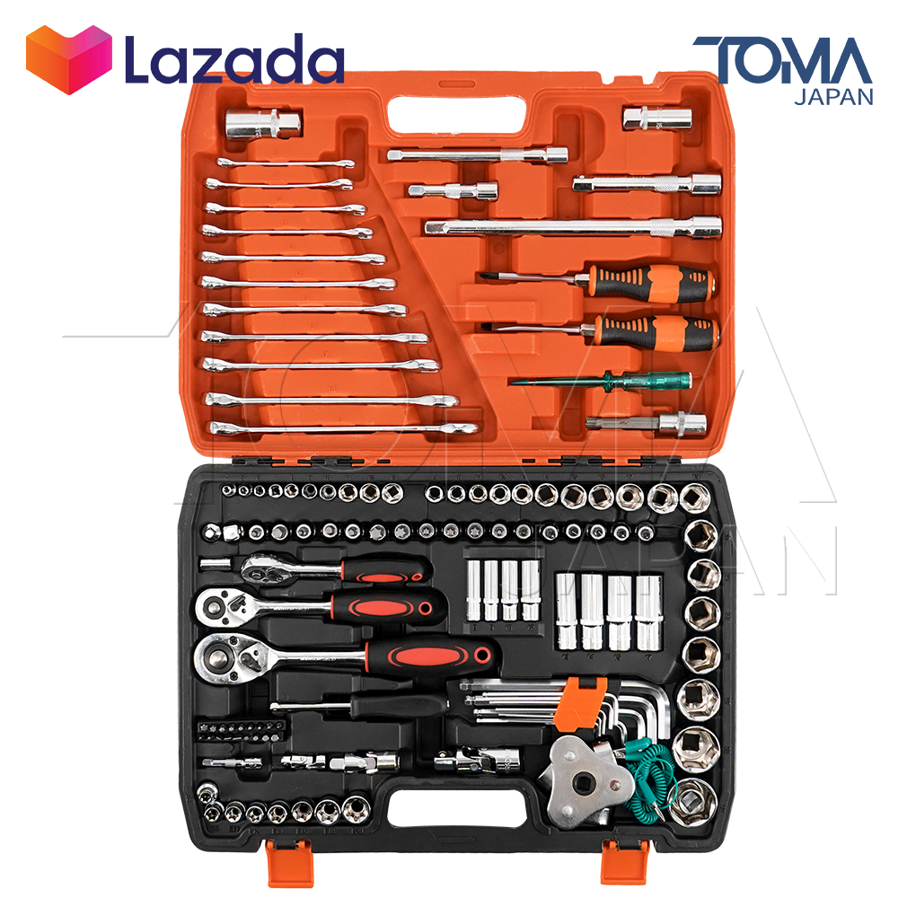 InnTech King Tools ชุดเครื่องมือ ประแจ ชุดบล็อก 121 ชิ้น (ชุดใหญ่) KING