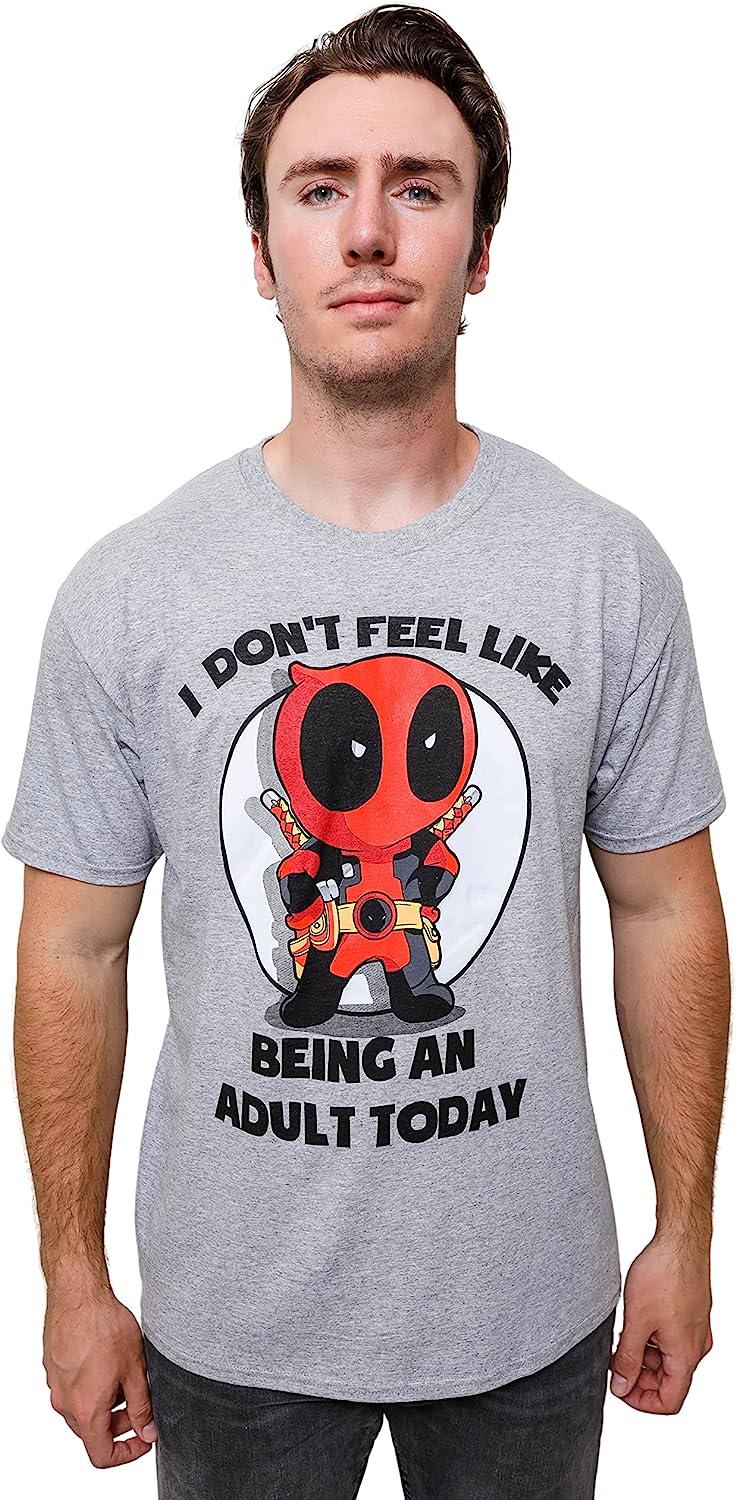 Marvel Deadpool Dont Feel Like Being An Adult Tshirt