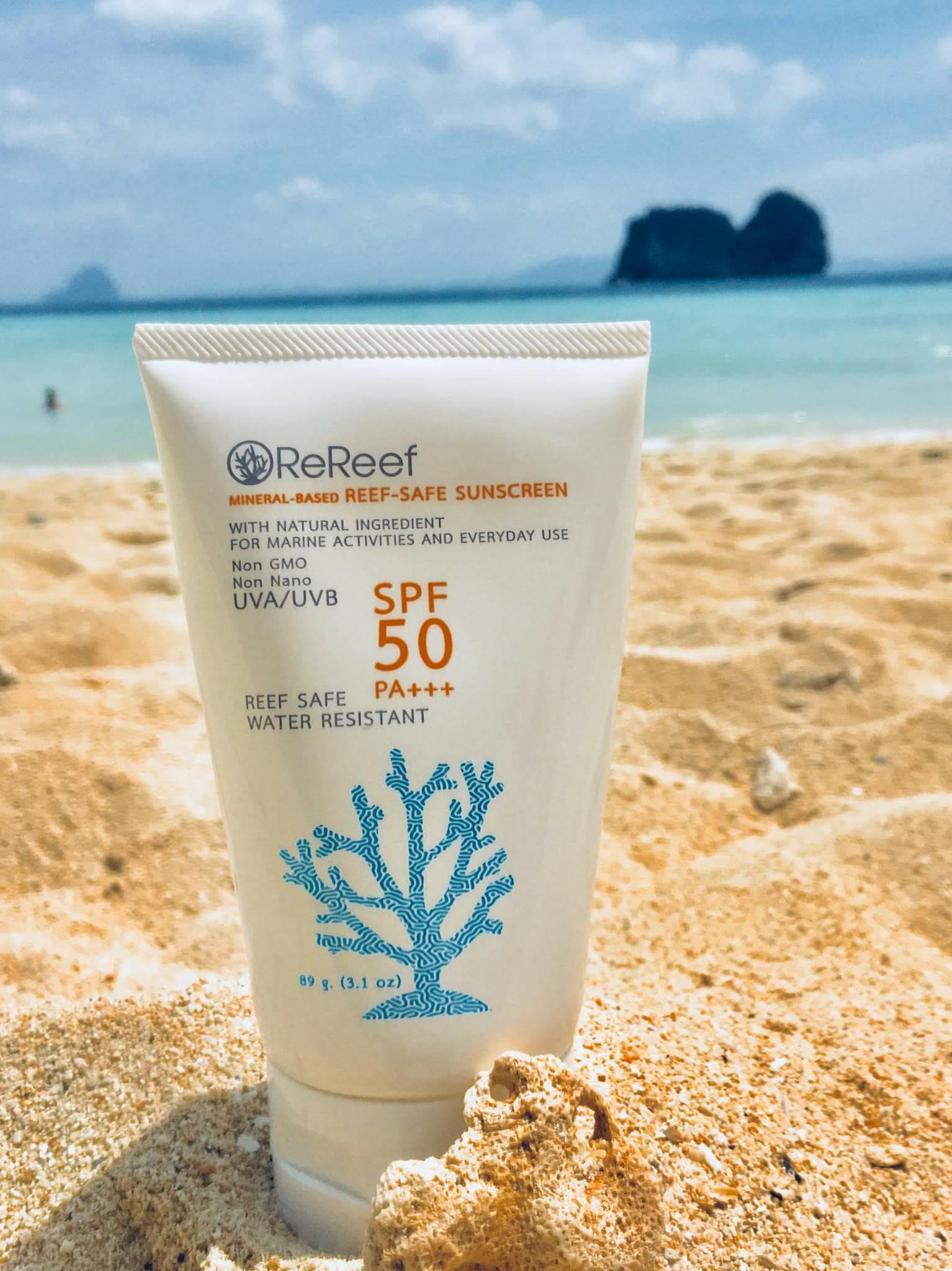 โปรโมชั่น ReefSafe Sunscreen SPF50 ครีมกันแดดรักษ์โลก ไม่ทำร้ายปะการัง