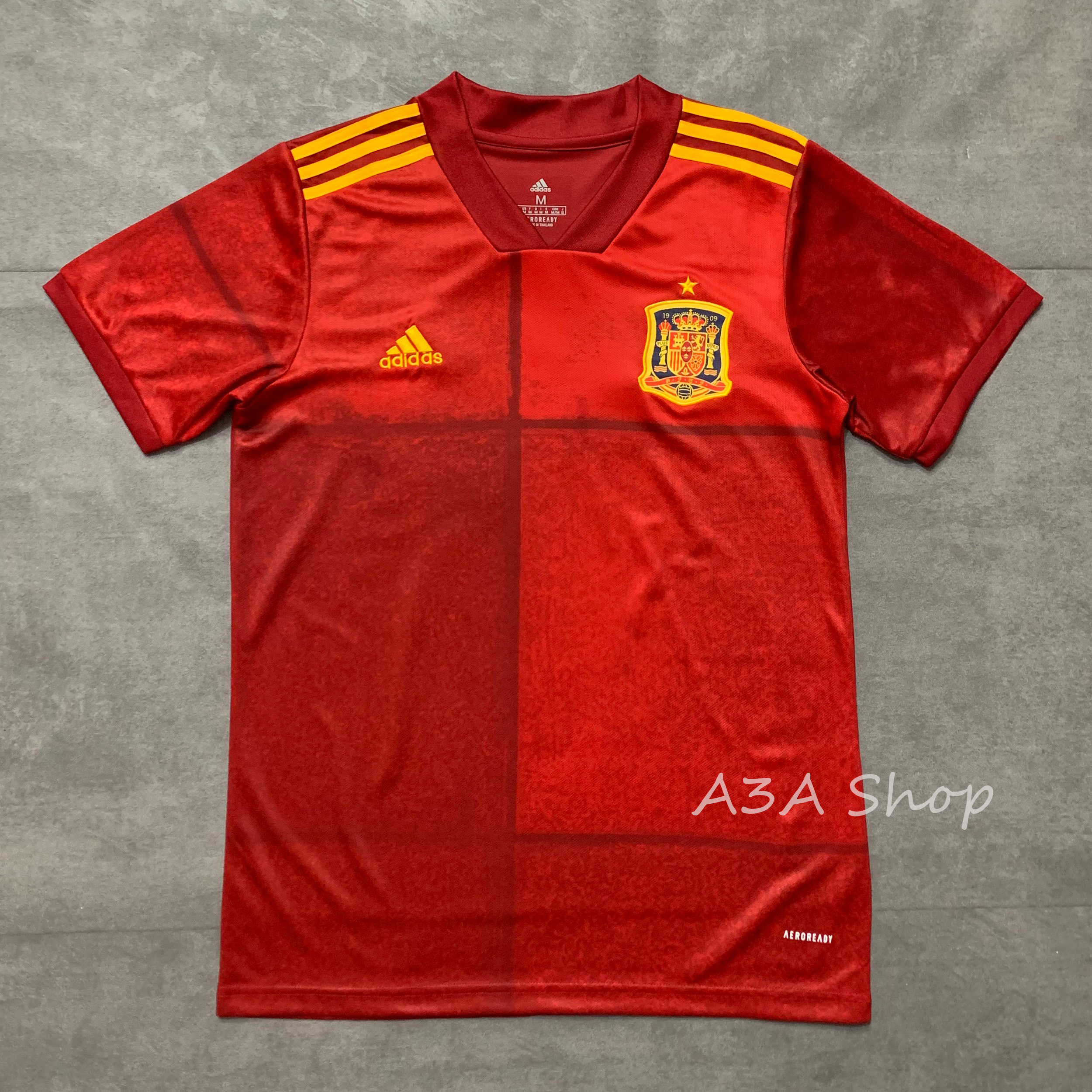 ใหม่!! SPAIN FOOTBALL SHIRT SOCCER JERSEY 20 เสื้อบอล เสื้อฟุตบอลชาย เสื้อบอลชาย เสื้อกีฬาชาย เสื้อทีมสเปน ฤดูกาล 2020 เกรด AAA