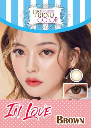 ของแท้ 100% Protrend Color Contact lens โปรเทรนคัลเลอร์ Contactlens Contactlen Protrendcolor คอนแทคเลนส์ รุ่น In Love Brown