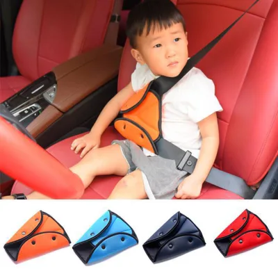 Mododo Seat Belt Neck Positioner Holder Car For Kids Safety Cotton Child Baby Shoulder Cover Anti-Neck Seatbelt Adjustable