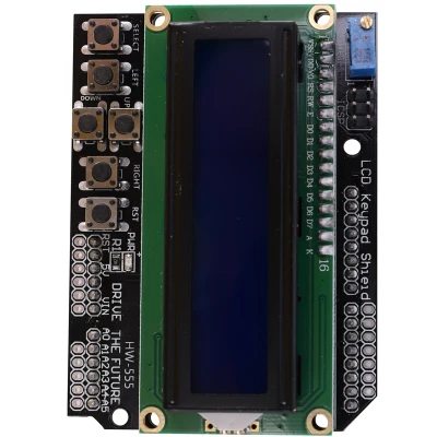 1Pcs Lcd Keypad Shield Lcd1602 Lcd 1602 Module Display For Arduino Atmega328 Atmega2560 Raspberry Pi Uno Blue Screen Wavgat