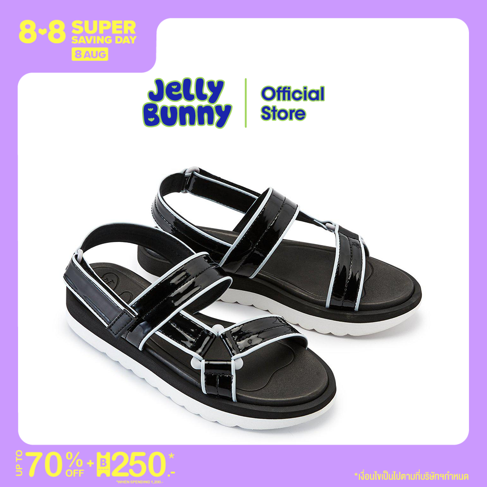 JELLY BUNNY SPORTY SPLENDID เจลลี่ บันนี่ สปอร์ตตี้ สเพลนดิด B21SLSL006 รองเท้ารัดส้น รองเท้าส้นแบน รองเท้าแฟชั่น