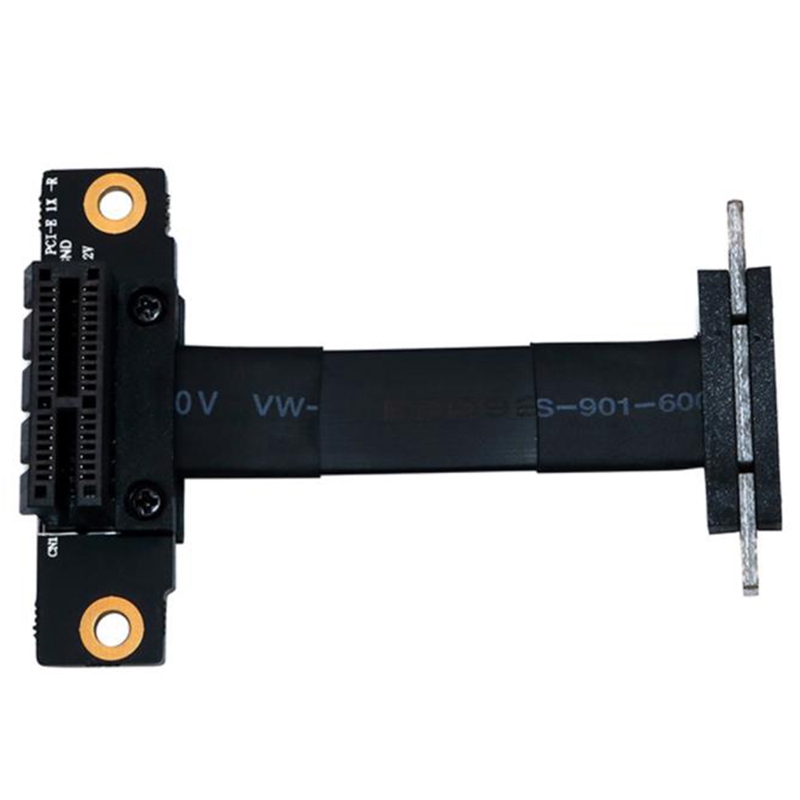 【ready Stockandcod】pcie X1 Riser Cable Dual 90 Degree Right Angle Pcie 3