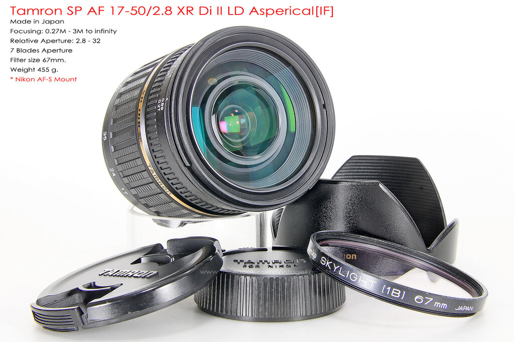 Tamron sp af 17 502 8 di ii xr if aspherical nikon af s mount